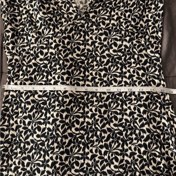Banana Republic Women’s Black & White Silk/Cotton Floral Midi Dress Size M - Picture 9 of 9